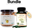 Pollen d'abeille biologique Greenbow - 100% USDA certifié Pollen d'abeille biologique, pur, naturel - Superaliment emballé avec des protéines, vitamines et minéraux- 155g Propolis verte 60 capsules