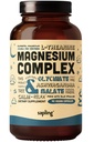 Magnesium Glycinat Complex Supplement - Chelat Magnesium Glycinat mit Malat, Bio Ashwagandha, L-Theanin & Blau Spirulina - Hohe Absorption, Vegan, Non-GMO, 300mg, 90 Veggie Caps