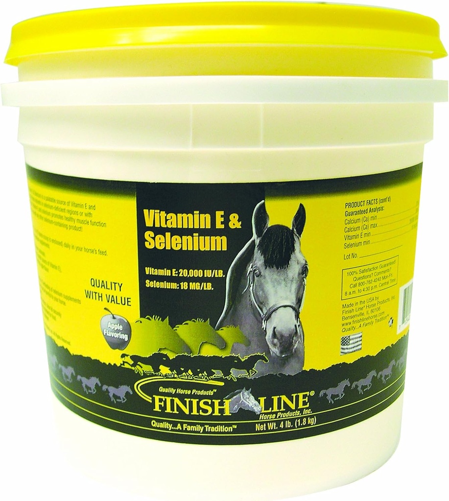 Linea di finitura Prodotti per cavalli Vitamina E-Selenium