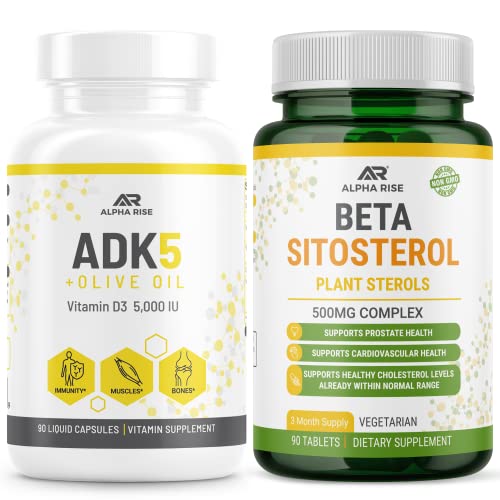 ADK 5 Vitamin Supplement + Beta Sitosterol - Natürliche Pflanzen Sterole