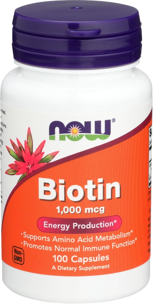 Nourriture Biotin 1000 MCG - 100 Capsules