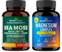 SANDHUHERBALS Sandhu Kräuter Sea Moss & Magnesium 6 in 1 Complex Supplement Combo | Unterstützt Immun-, Verdauungs- und Ruheschlaf