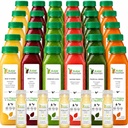 5 Day Juice Cleanse by Raw Fountain, Tropical Flavors, All Natural Raw, Cold Pressed Fruit and Vegetable Juices, Detox Cleanse, 30 Flaschen 12oz, 5 Bonus Ginger Shots