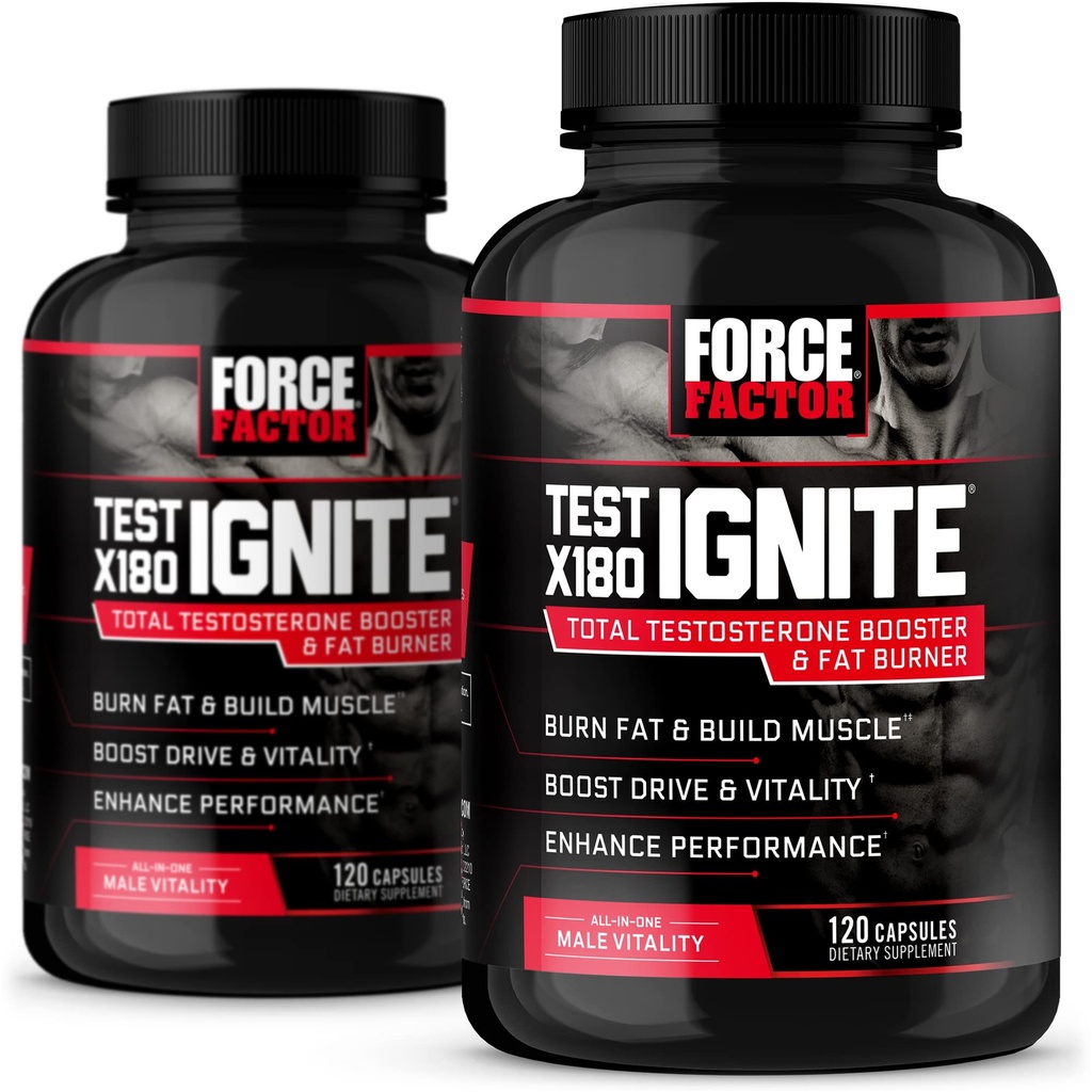 FORCE FACTOR Test X180 Zündung 120ct 2-Pack, 240 Count