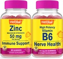 Gut ja Zink + hohe Potenz Vitamin B6, Gummie Bundle - große Verkostung, Vitamin-Ergänzung, Glutenfrei, GMO frei, Kaugummi