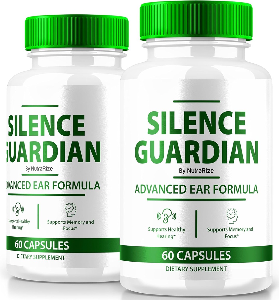 (2 Pack) Silence Guardian - Advanced Ear Formula, Offizielle Formel für 360-Hör-Unterstützung, Alle natürlichen Inhaltsstoffe zu halten Auditory Health, SilenceGuardian Review (120 Kapseln)