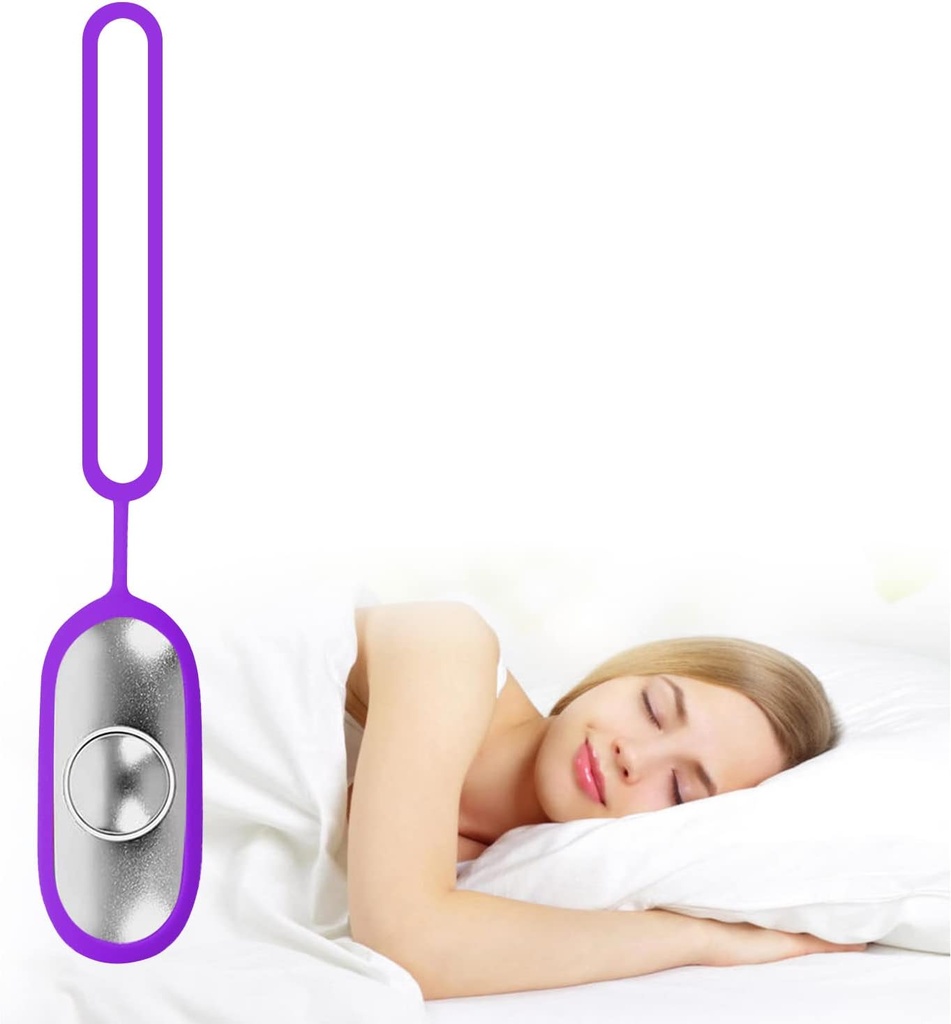 Sleep Aid Device, Handheld Sleep Aid Instrument mit Microcurrent Pulse Sleep Assist Technologie zur Verbesserung der Schlafqualität, Lila