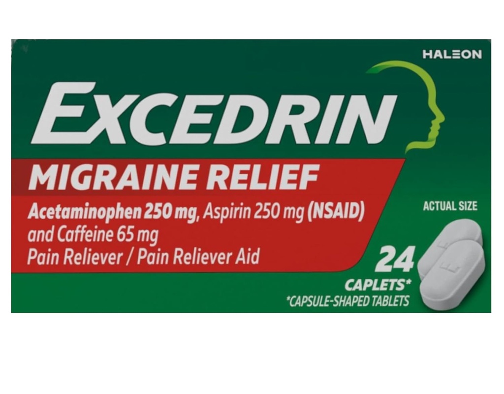 Excedrin Migraine Dolore Caplets 24 ea