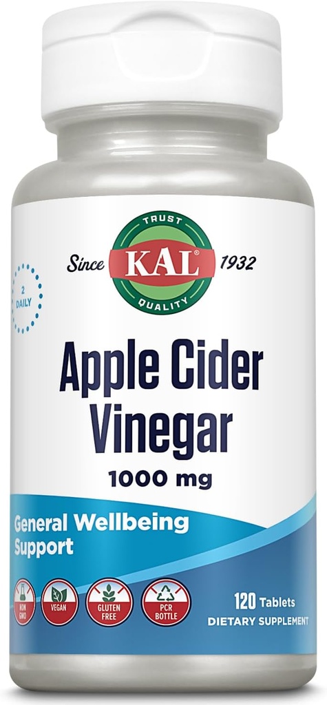 KAL Apfel Apfel Apfelessig Kapseln, 500 mg, 120 Zähler