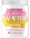 WAETER | Collagen & Elektrolyt Hydration Pulver | Sugar Free | Non-GMO | Gluten Free | Paleo | Soy Free | Dairy Free | Grass-Fed & Pasture Raised | 30 Servierungen - Citrus Splash