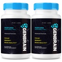 (2 Pack) GenBrain Memory Supplement, GenBrain Extra Strength Cerveau Support Capsules, GenBrain Advanced Memory Complex, GenBrain Pure All-Natural Pills, Gen Cerveau Reviews (120 Capsules)