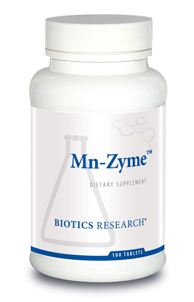 Biotics Research Mn Zyme, Manganese, Trace Mineral, Antioxidant, Stoffwechselunterstützung, Gesunde Cholesterin, Knochen und Knorpelentwicklung. 100 Tabletten
