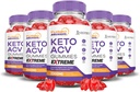 (5 Pack) Turbo Ripped Keto ACV Gummies Extreme 2000MG Turbo Ripped Keto Gummies vinaigre de cidre de pomme formulé avec le jus de betterave grenade poudre B12 Vegan non OGM 300 Gummys