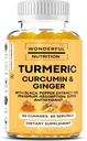 Elevate il vostro viaggio di benessere Turmerico, Curcumina e Ginger Gummies: un supplemento Superfood arricchito con estratto di pepe nero - 60 Gummies