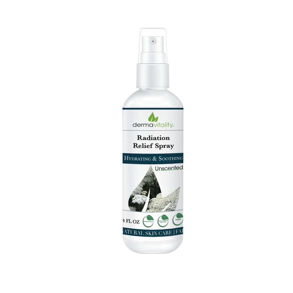 Spruzzo per il sollievo dalla radiazione - Calendula Spray per il trattamento delle radiazioni, senza profumo, senza fragranza, naturale organico pianta a base idratante sollievo per prurito e pelle sensibile – 4 once