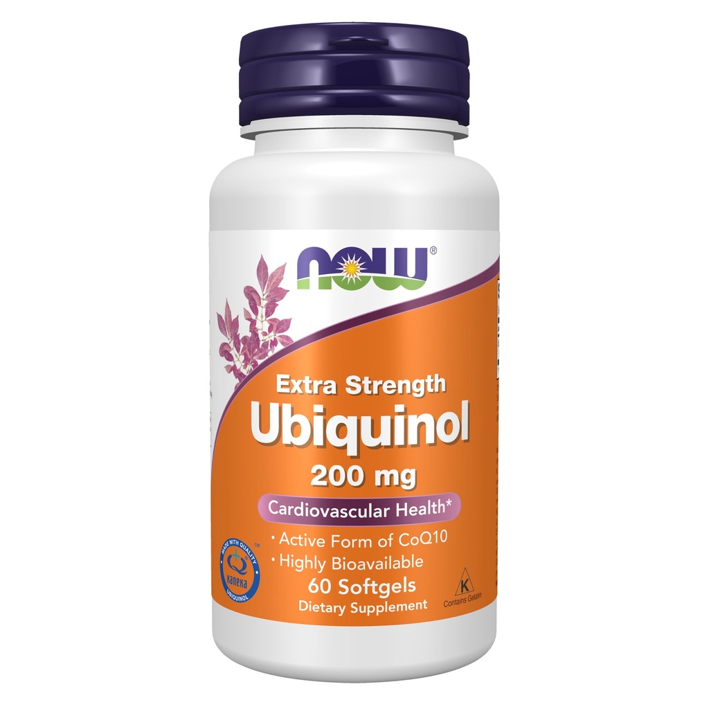 JETZT Ergänzungen, Ubiquinol 200 mg, Hohe Bioverfügbarkeit (die aktive Form von CoQ10), 60 Softgels