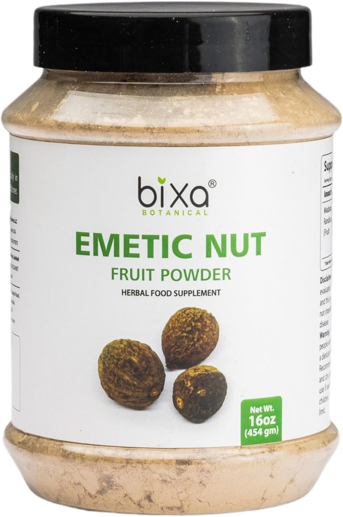 bixa BOTANICAL Nut Powder | Randia dumetorum | 1 Pound / 16 OZ | promuove la rimozione delle tossine | Ayurvedic Herbal Supplement | Gluten Free, Non-GMO, Vegan, 100% Pure.