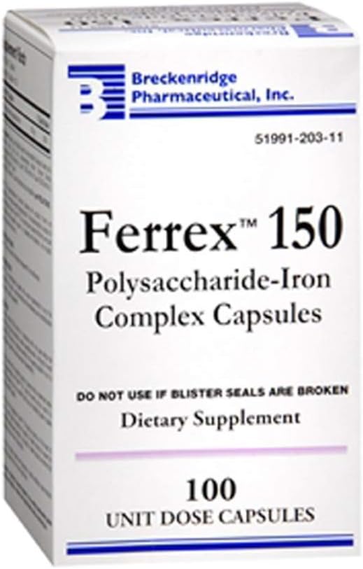 FERREX 150 Polusaccharid-Iron Komplex Kapseln 100 Zähler