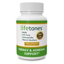 Lifetones Energy & Adrenal Support Capsules - Energy Boost naturale, Stress Relief e Adrenal Health Formula - 60 Vegan Vitamins