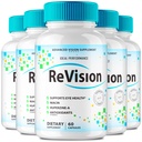 IDEAL PERFORMANCE (5 Pack) Revisione Eye Supplement Pills Advanced Vision 2.0 Eye Care Complex Vitamin Capsules Pro (300 Capsule)