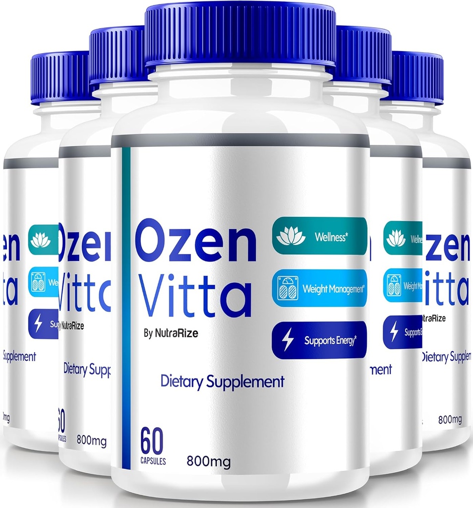 (5 Pack) Ozen Vitta, Ozen Vitta Capsules, Official OzenVitta Formula Per una perdita di peso efficace, tutto naturale Keto pillole per Fit e Active Lifestyle, supplemento di salute Capsula Recensioni (300 capsule)