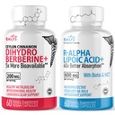 Nature's Fusions Dihydroberine 200mg (60 Kapseln) - R Alpha Lipsäure 600mg (60 Kapseln) Bundle