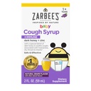 Zarbees Baby Honig Hustensirup + Immun für Babys 12-24 Monate, Safe & Effektive Hustensirup mit wohltuenden dunklen Honig & Zink für Immununterstützung*, Drug & Alcohol-Free, Trauben, 2 fl. Oz