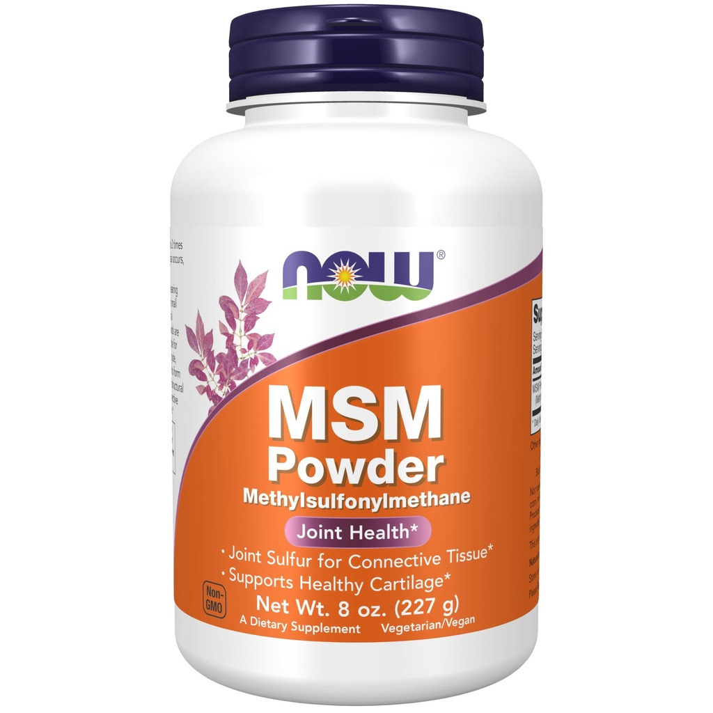 JETZT Nahrungsergänzungsmittel, MSM (Methylsulfonylmethan) Pulver, Unterstützt gesunde Knorpel*, Gemeinsame Gesundheit*, 8-Ounce