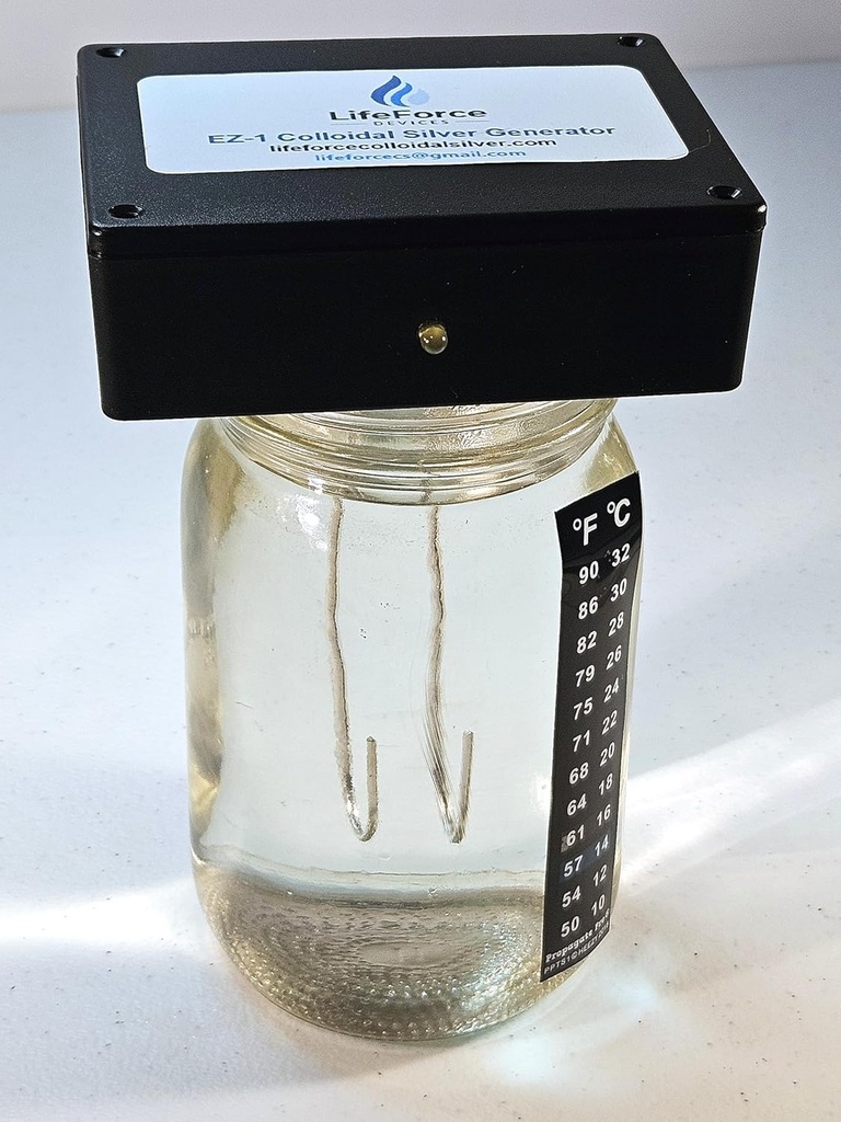 EZ-1 Deluxe Colloidal Generator Package (10 Gauge Silver Wires) - Make 32 oz in 16 Minutes