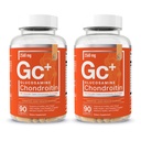 Éléments essentiels Glucosamine Chondroïtine MSM Boswellia Serrata Supplément à l'acide hyaluronique Soutien joint Supplément antioxydant pour la flexibilité - 180 Capsules (2-Pack)