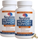 Booster naturale del cervello per la memoria, & salute del cervello - Supplemento di sostegno cognitivo basato sulle piante ad alta resistenza per adulti e anziani, Made in USA (2 Pack, 120 capsule)