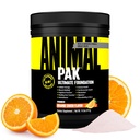 Pak animal - Poudre de vitamines et suppléments tout-en-un - Zinc, vitamines C, B, D, acides aminés, soutien immunitaire, enzymes digestives et plus - Multivitamine quotidienne pour les femmes et les hommes - 60 scoops