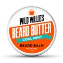 Wild Willies Premium Bart Balm für Männer, Leave-In Butter Conditioner mit organischen Zutaten, Förderung Wachstum, Entfernt Itch & Dandruff - Restores Feuchtigkeit - Cool Mint, 2 Oz