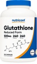 Nutricost Glutathione Capsule 500mg, 240 Capsule - Gluten Free, Non OGM
