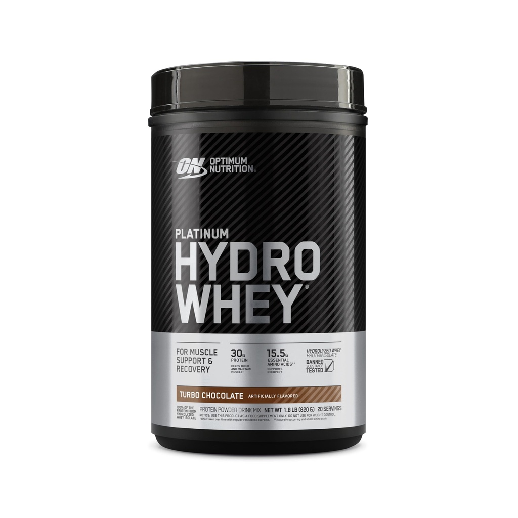 Optimum Nutrition Platinum Hydro Whey, Turbo Chocolat, 1,75 livre