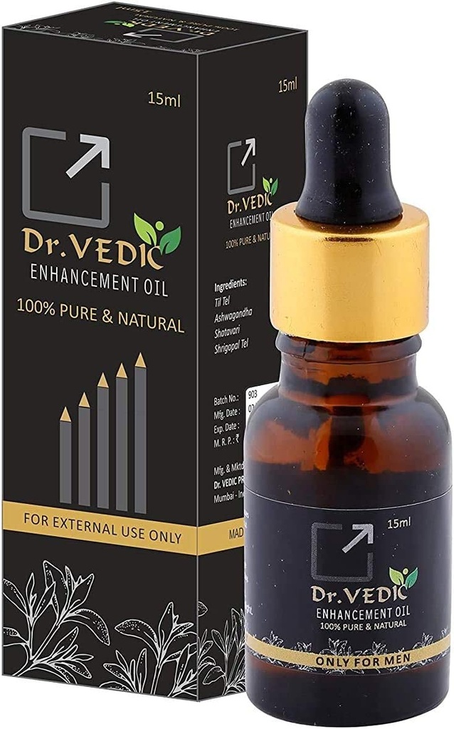METROL Dr.Vedic Enhancement Oil erhöht Wachstum-Größe für männliche 100% Pure & Natural (Pack von 1)
