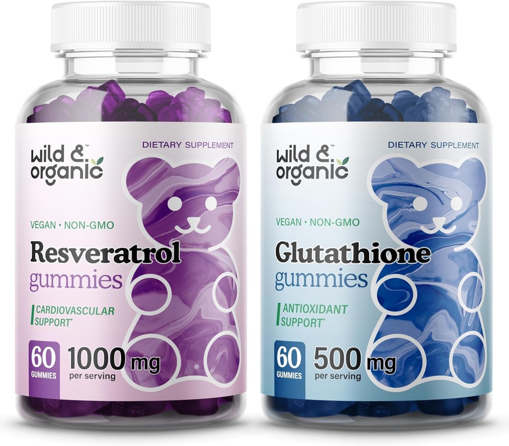 Wild & Organic Resveratrol Gummi & L-Glutathione Gummis