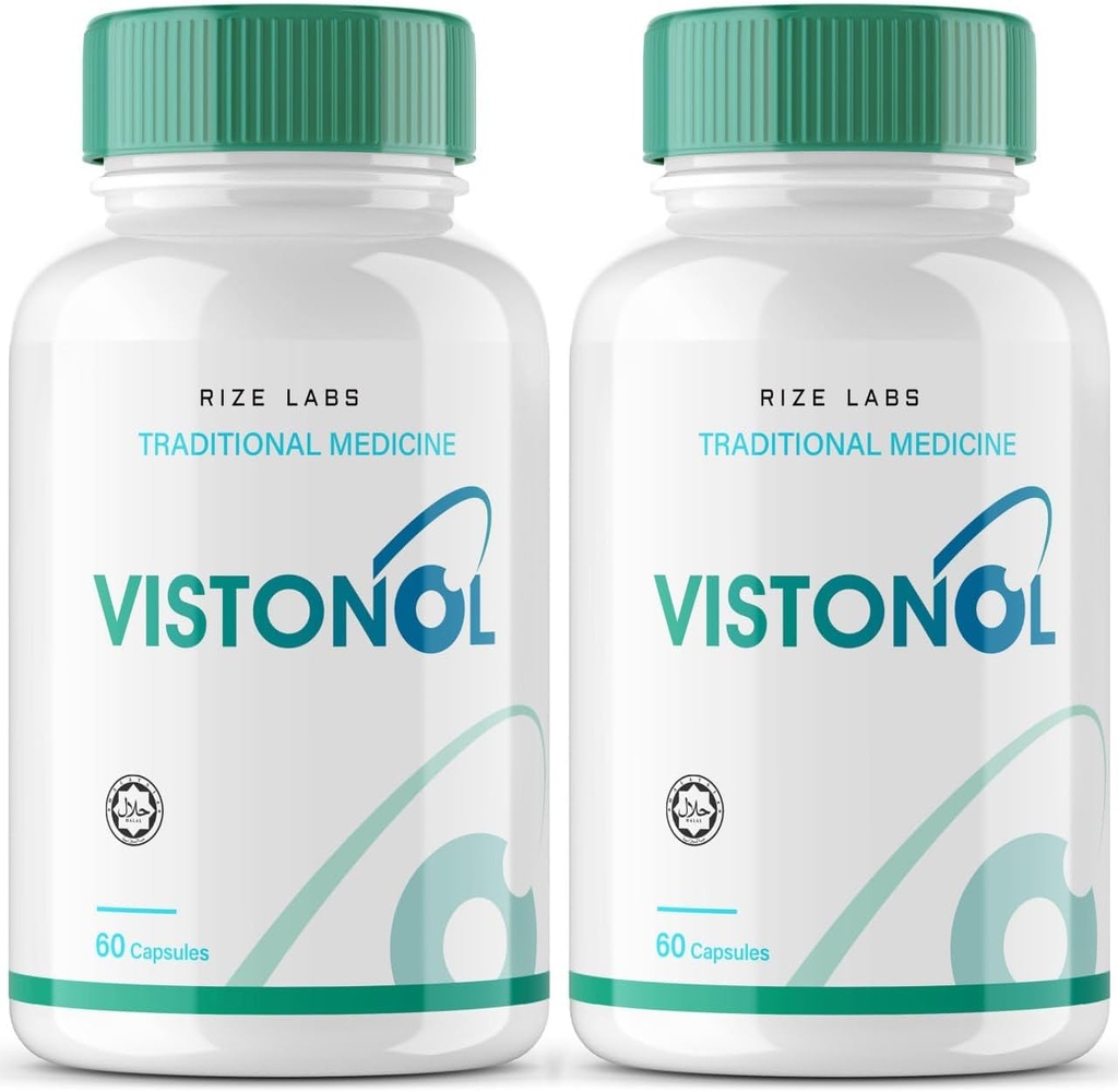 rize labs - Vistonol Vision Supplement, All-Natur-Kapseln für die schnelle Verbesserung der Vision Gesundheit und bessere Fähigkeit zur Fokussierung, Unterstützt gesunde Augenfunktionen (120 Kapseln)