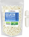 XPRS Nutra Größe 0 Leere Kapseln - 500 Graf Leere Gelatine Kapseln - Pillen DIY Kapsel Füllung - Pure Bovine Pill Gel Kapseln für Do-It-Yourself Ergänzungen (Weiß)