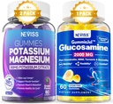 2Pack Kalium Magnesium Gummi + 1Pack Glucosamin Gefüllte Gummis
