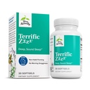 Terry Naturally Terrific Zzzz - Schlafzusatz für Erwachsene - Nahrungsergänzung mit Mandarin, Zitronenbalsam & Lavender - Non-GMO Relaxation & Sleep Relief Aid - 30 Softgels