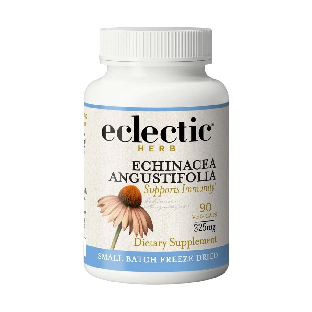 ECLECTIC INSTITUTE Fresh Freeze-Dried Non OGM Echinacea Angustifolia | 90 CT (325 mg)