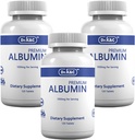 Dr.K&C Premium Albumin Protein Supplemento – Extra Strength 1000 mg 360 Tablets Healthy Kidney Liver Promote General Wellness Energy Support Life Balance 3pk