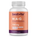 BESTVITE N-Acetyl Glucosamin (N-A-G) 700mg (120 Kapseln) - No Stearates - Non GMO - Glutenfrei