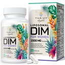 Liposomal DIM Supplemento - 1500 mg Donne DIM Supplemento - Integratori di estrogeni Contiene vitamina E, Sera Primrose, Nero Cohosh, Omega-3 acidi grassi