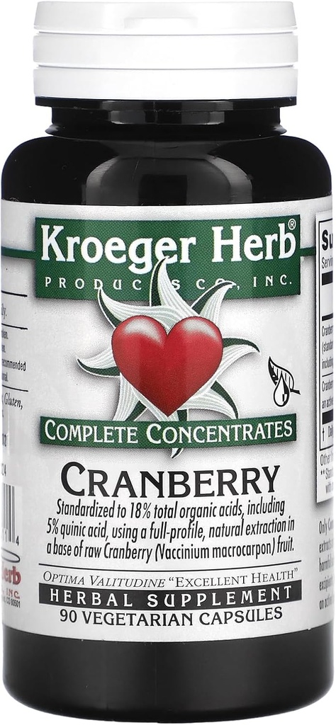Cranberrry Complete Concentrate Kroeger Herbes 90 VCaps