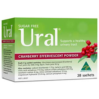Poudre effervescente de canneberge urale 4G * 28 sachets Alcalinisateur urinaire