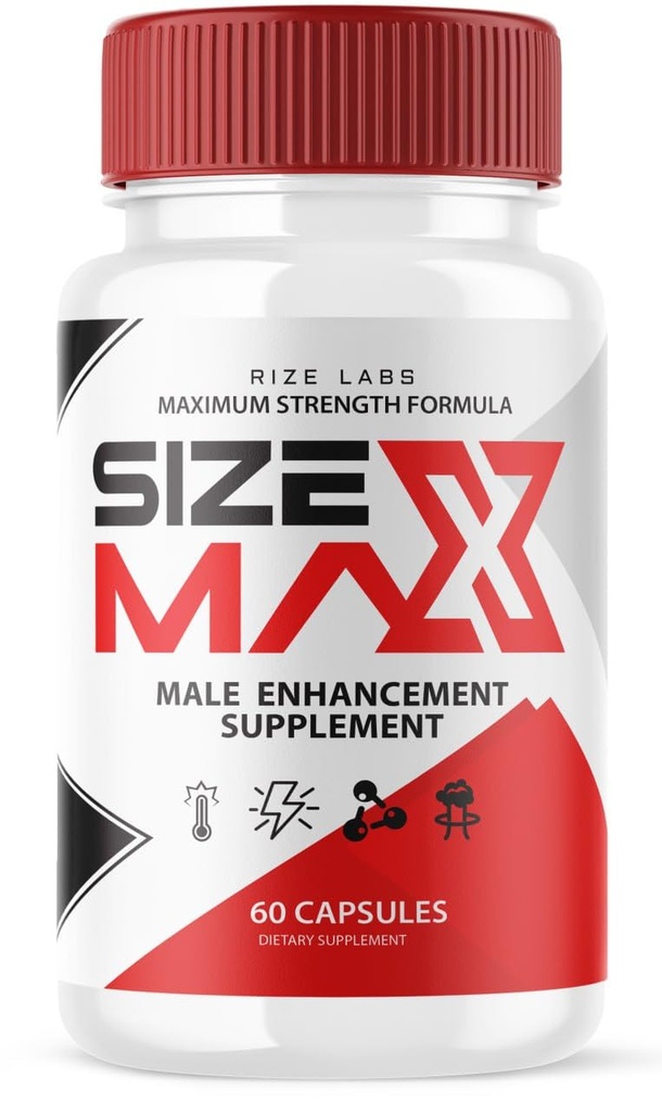 rize labs Herrengröße Max Pillen, Natürliche und effektive Kapseln, unterstützt den Körper, um länger und besser durchzuführen (60 Kapseln)