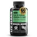 Gains en vrac Liv propre, foie et nettoyage et réparation du rein, supplément de soutien du foie avec extrait de chardon de lait, racine de dandelion, enzymes digestives, minéraux organiques et nutriments, 60 capsules végétariennes