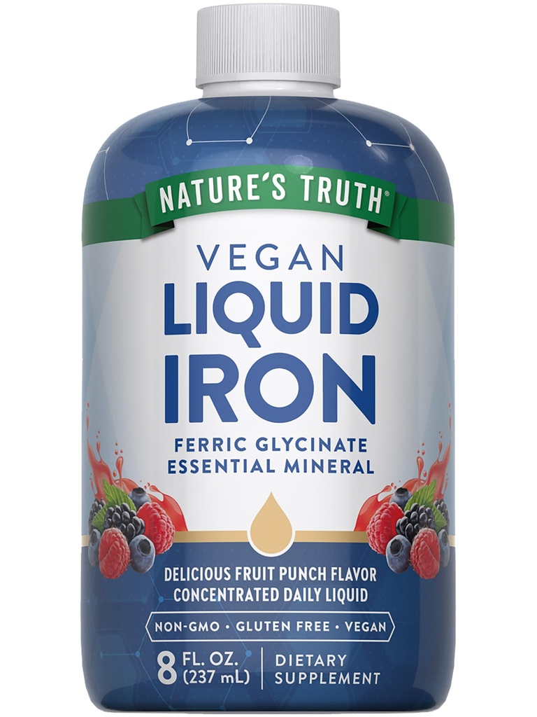 Nature's Truth Liquid Iron Drops Supplement 18mg.
